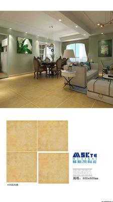 美式田园风格仿古地砖客厅卧室阳台酒店餐厅民宿仿古地板砖600X600mm