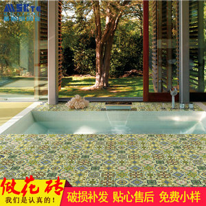 100X100mm艺术花砖
