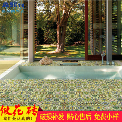 100X100mm艺术花砖