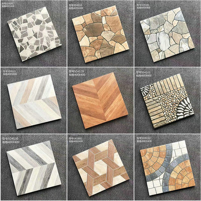 400X400mm仿古砖防滑小地砖