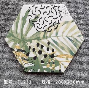 200X230mm艺术六角砖